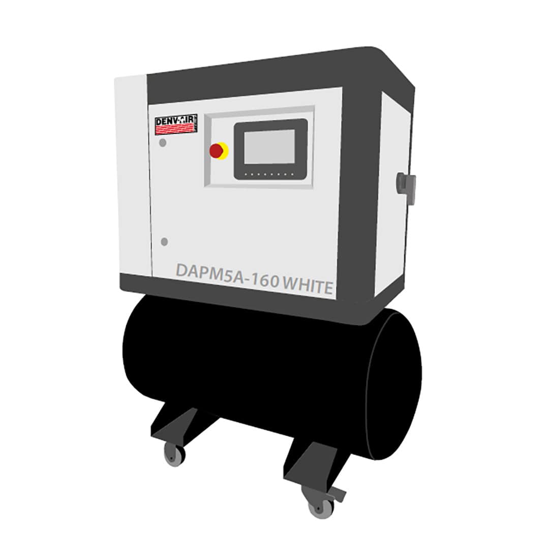 Compresor cu surub Denvair, DAPM7.5A 160_WHITE, 5.5 kw, 160 litri Compresor cu surub Denvair, DAPM7.5A 160_WHITE, 5.5 kw, 160 litri